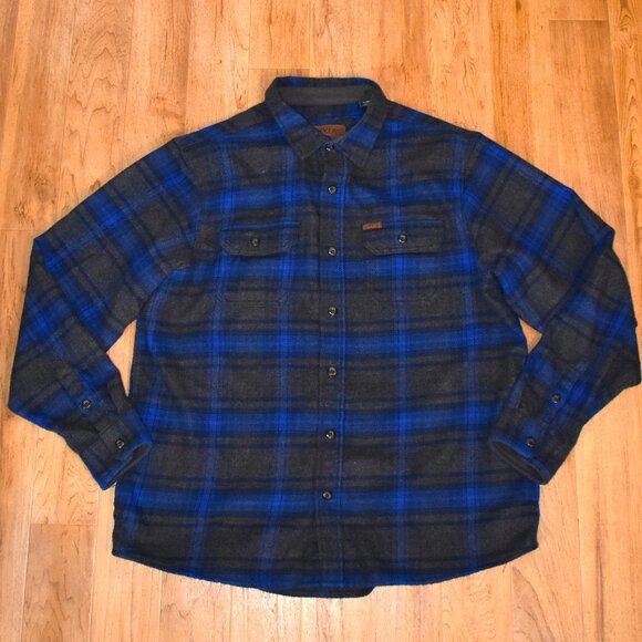 Orvis Other - Orvis Long Sleeve Soft Cotton Blend Blue/Gray Flannel Button Up Shirt Sz XL